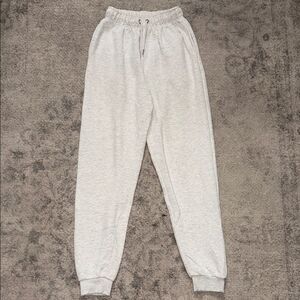 Boohoo Light Gray Track Pants